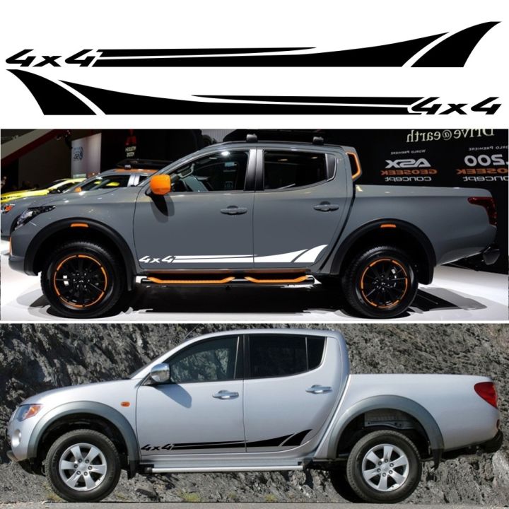 Caoshs Pcs Car Door Side Skirt Vinyl X Stickers For Ford Ranger