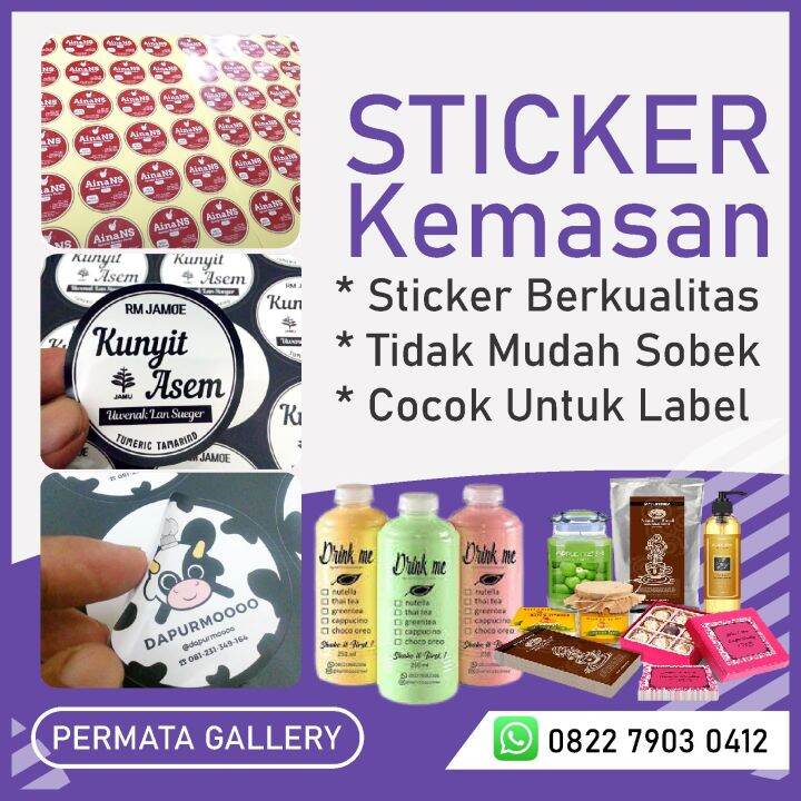 Stiker Kemasan Bahan Bontak Atau Chromo Lazada Indonesia