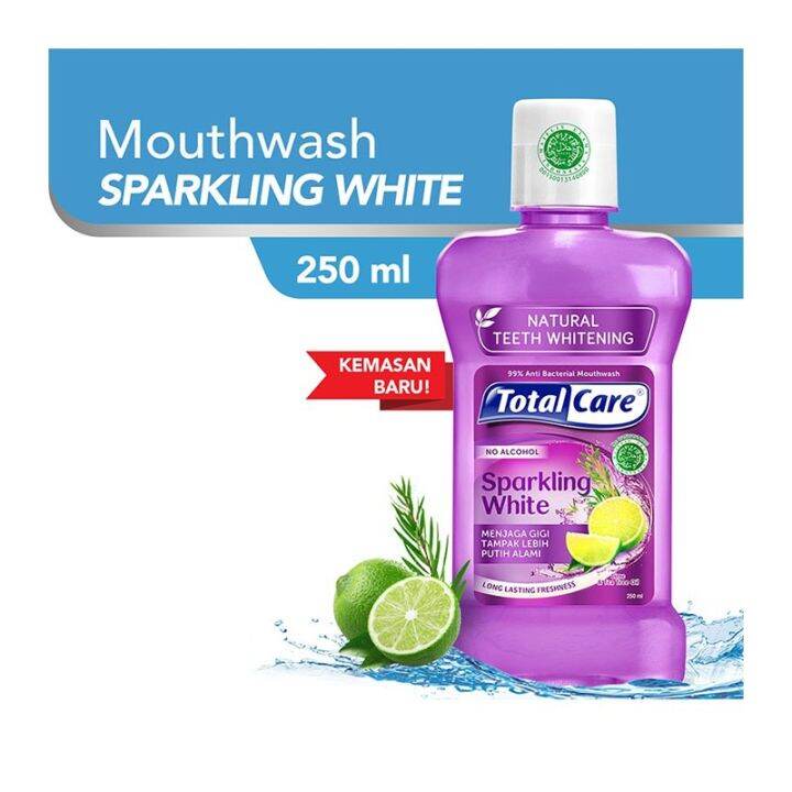 Total Care Mouthwash Sparkling White Ml Totalcare Mouth Wash Obat