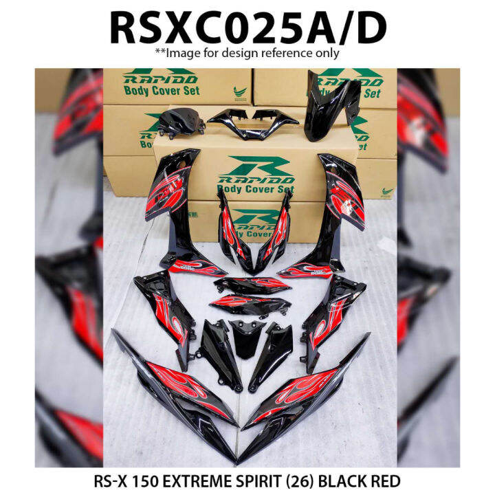 Rapido Cover Set Honda RS X 150 Extreme Spirit 26 Black Blue Red