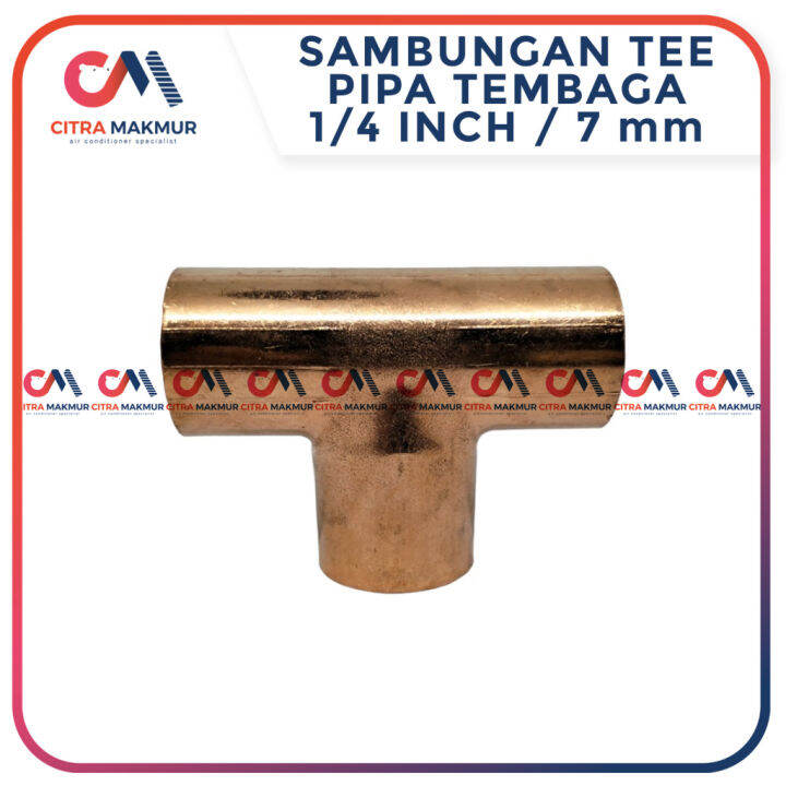 Tee Coupling Shock 1 4 Inch Pipa Tembaga Sok Sambungan Las Fitting