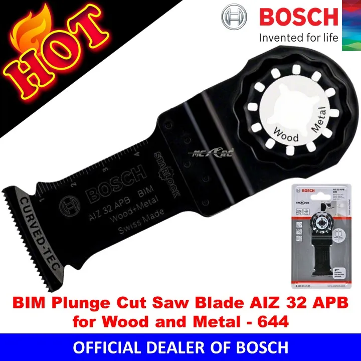 Bosch BIM Plunge Cut Saw Blade AIZ 32 APB For Wood And Metal 644