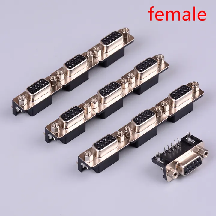 TANG Falsh Sale 10Pcs Lot DB 9 DB9 Male Female PCB Mount DR 9S PCB