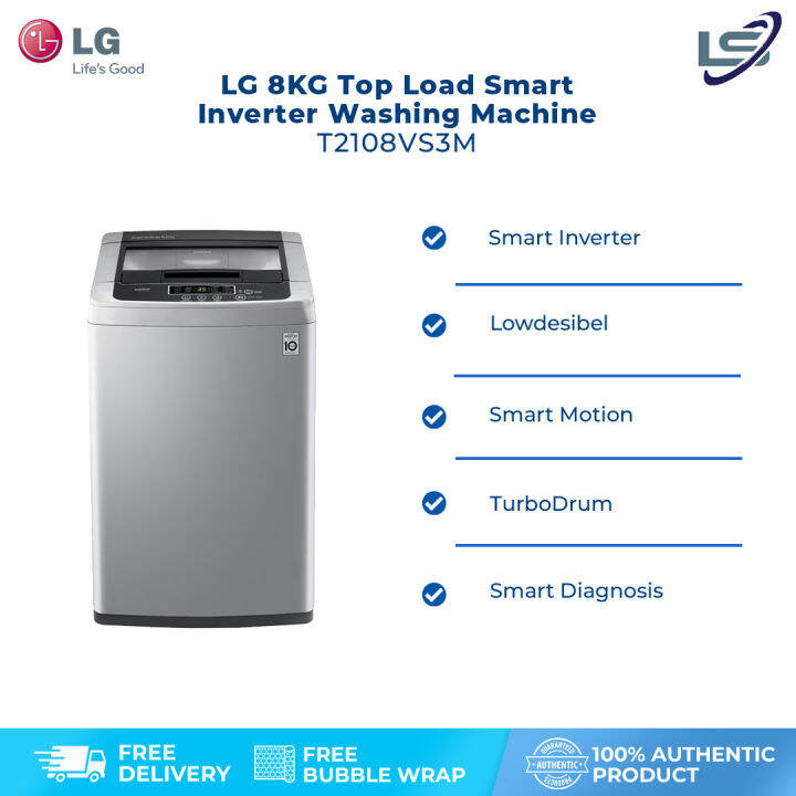 Lg Kg Top Load Smart Inverter Washing Machine T Vs M Smart Motion