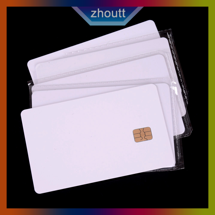 Zhoutt New Pcs Iso Pvc Ic With Sle Chip Blank Smart Card Contact