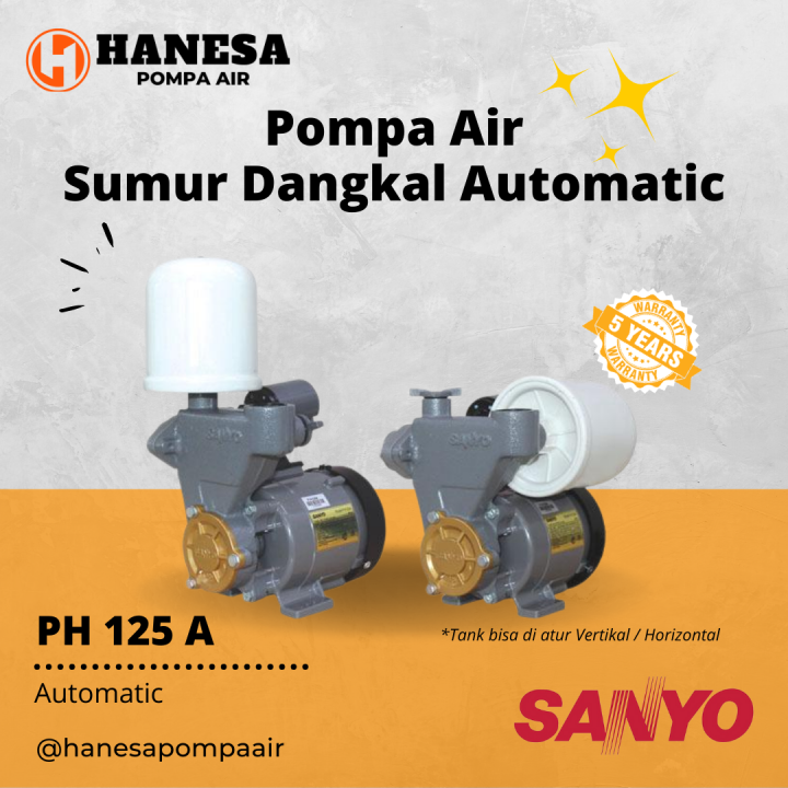 Sanyo Ph A Pompa Air Sumur Dangkal Otomatis Lazada Indonesia