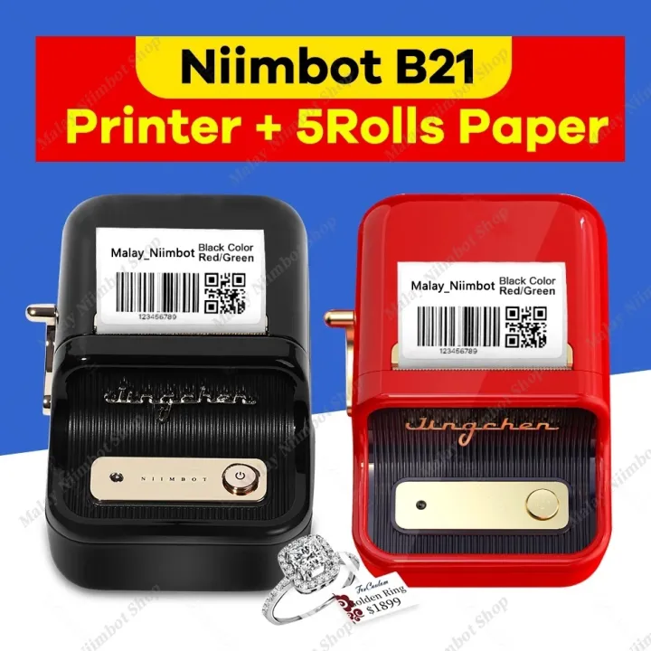 Label Printer Rolls Set Niimbot B Label Printer Wireless Bluetooth