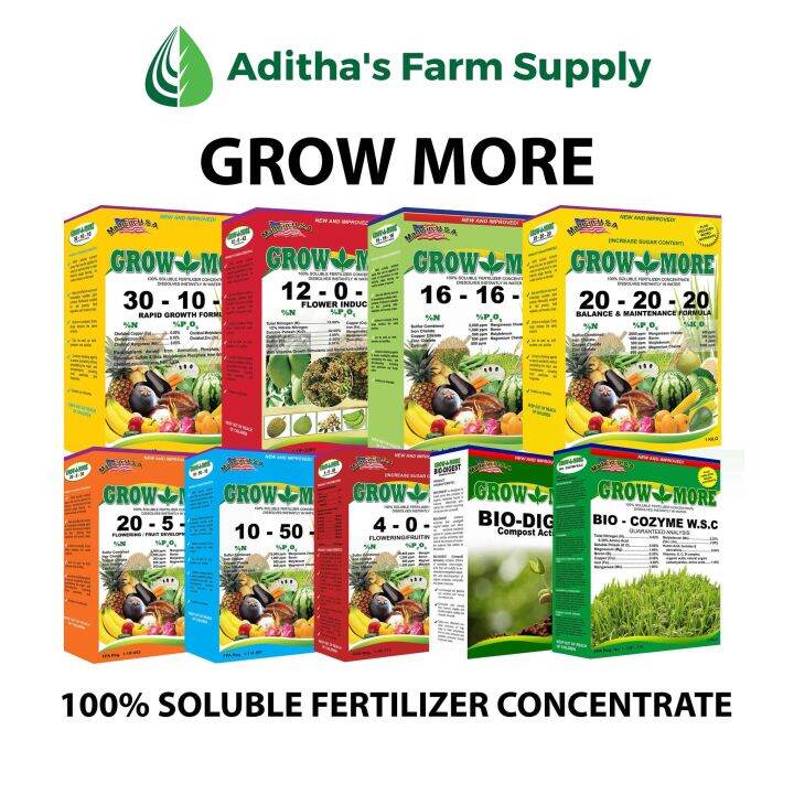 Grow More Soluble Foliar Fertilizer Kg Lazada Ph