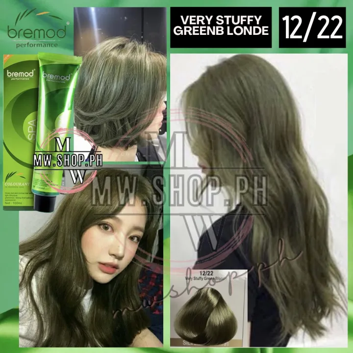 Bremod Hair Color Very Stuffy Green Blonde Ml Set With