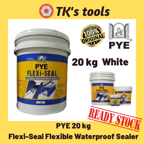 PYE Flexi Seal White Flexible Waterproof Sealer 20KG For Sealing Cracks