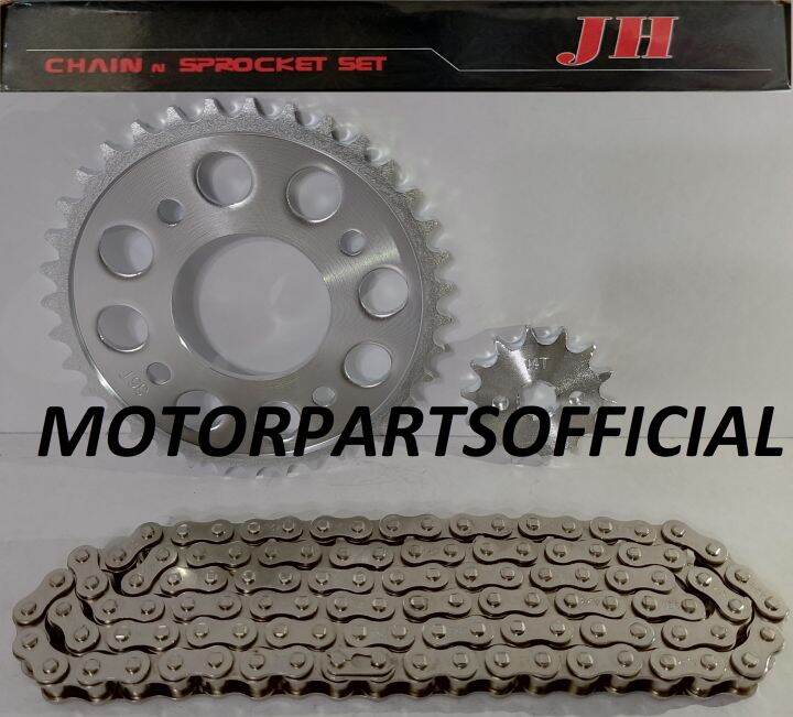 Jh Chain And Sprocket Set Chrome Xrm Wave Beat Dash Raidercarb