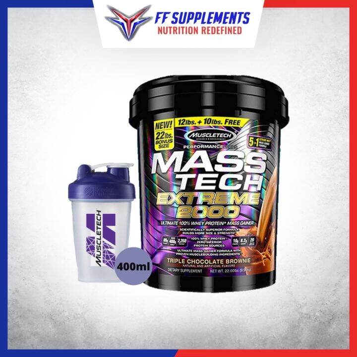 Muscletech Masstech Mass Tech Extreme Mass Gainer Lbs Free