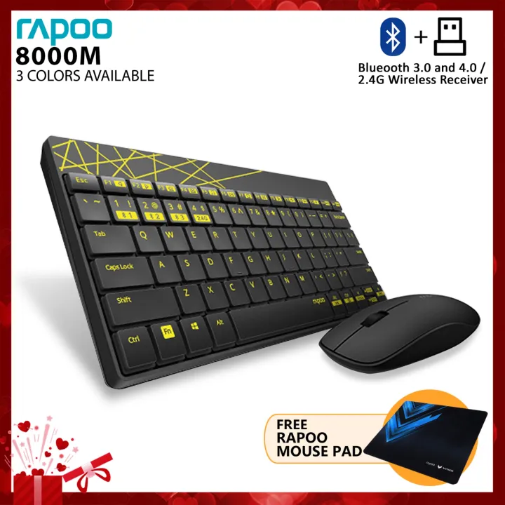 Rapoo M Multi Mode G Bluetooth Portable Wireless Keyboard And