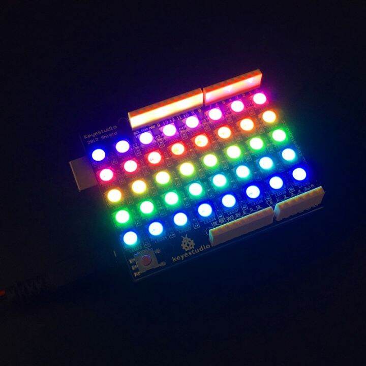 New Keyestudio Rgb Led Ws Pixel Matrix Shield For Arduino