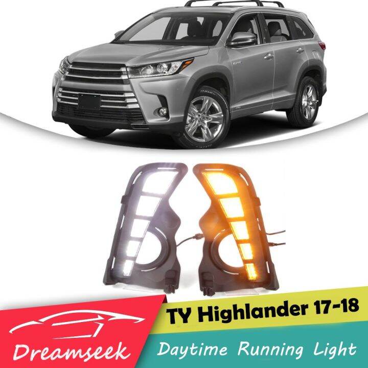 Led Drl For Toyota Highlander Daytime Running Light With Turn