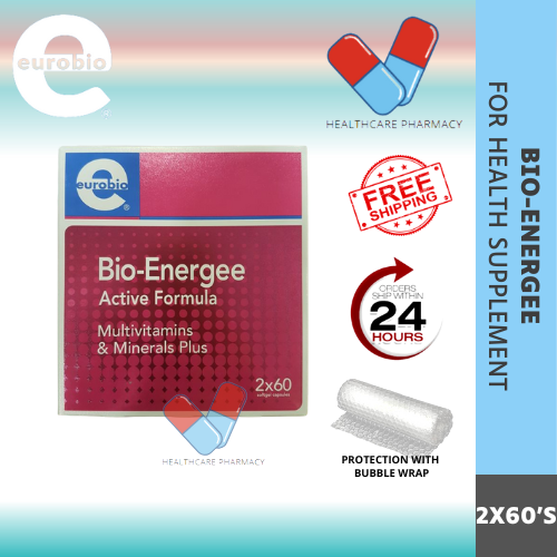 YOUPHARMACY EUROBIO BIO ENERGEE ACTIVE FORMULA 2X60 S TABLETS Lazada