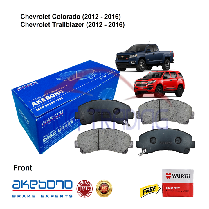 Genuine Akebono Front Brake Pads For Chevrolet Colorado 2012 2016