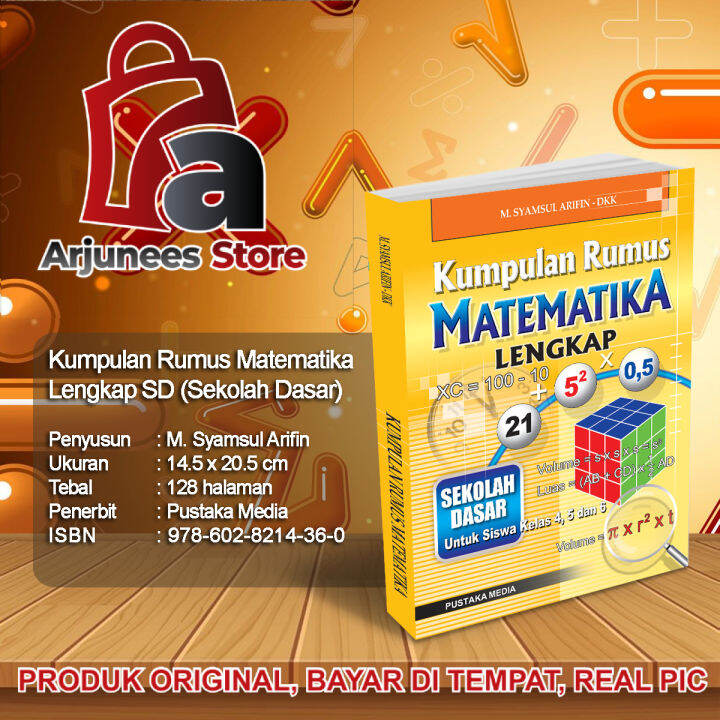 Kumpulan Rumus Matematika SD Sekolah Dasar Lazada Indonesia