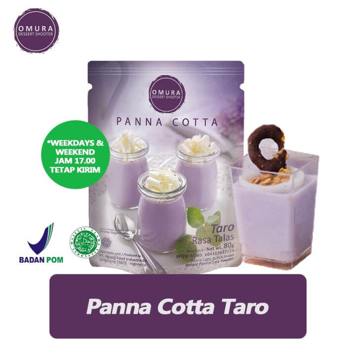 PANNA COTTA Panna Cotta Pudding Sutra Ala Italia Rasa Taro Susu Omura