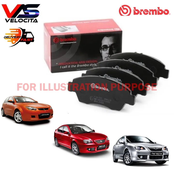 BREMBO REAR BRAKE PADS PROTON GEN2 PERSONA SATRIA NEO Lazada