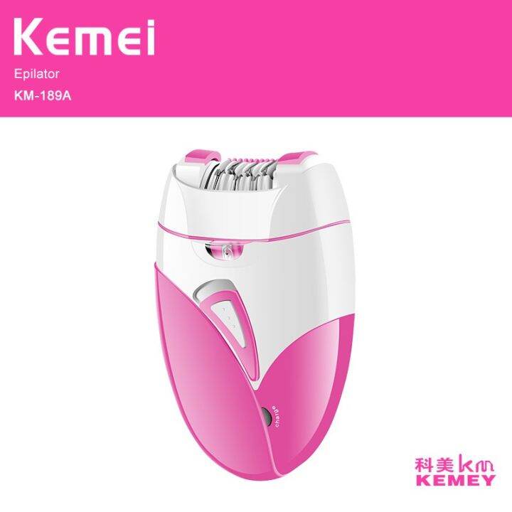 Kemei KM 189A Epilator Female Rechargeable Hair Removal Machine