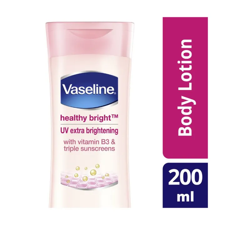 Vaseline Hand Body Lotion Healthy Bright UV Extra Brightening 200ml