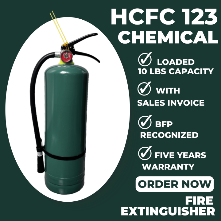 10 LBS HCFC 123 FIRE EXTINGUISHER Lazada PH