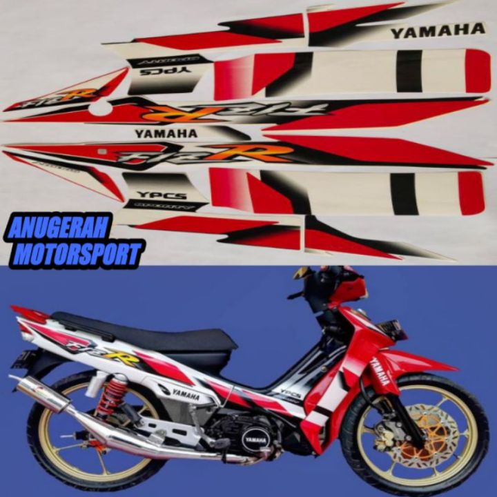 Striping Sticker Lis Body Yamaha Fizr F1zr Fiz R 2002 2003 Merah