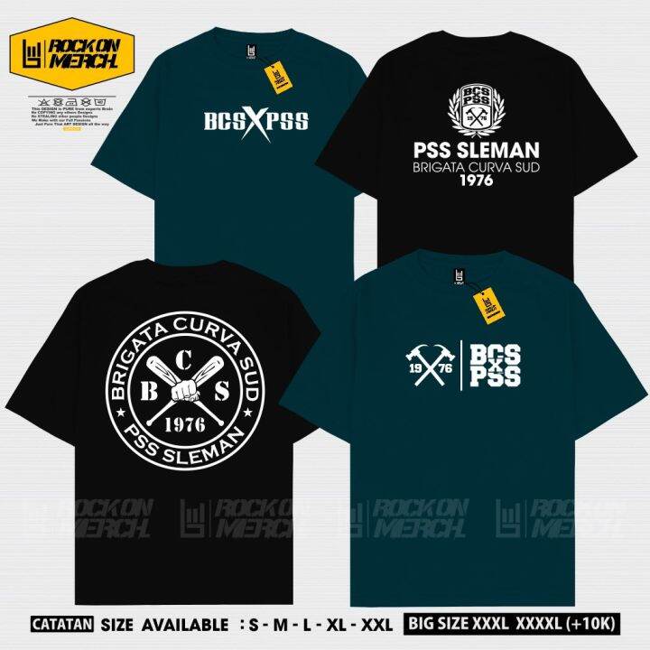 Kaos Dewasa BCS Brigata Curva Sud PSS Sleman Super Elja 1976 Sporter