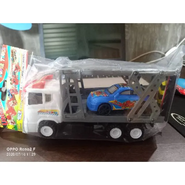 JSP 3008 Mainan Mobil Truck Pengangkut Mobil Isi 1 Lazada Indonesia