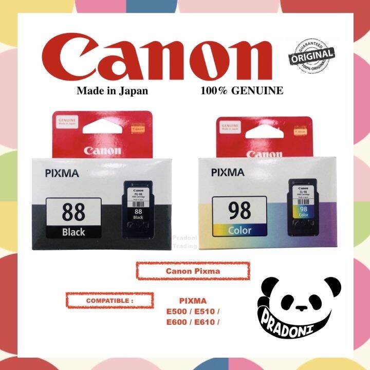 Canon Pixma Original Ink Cartridge PG 88 Black CL 98 Tricolor For