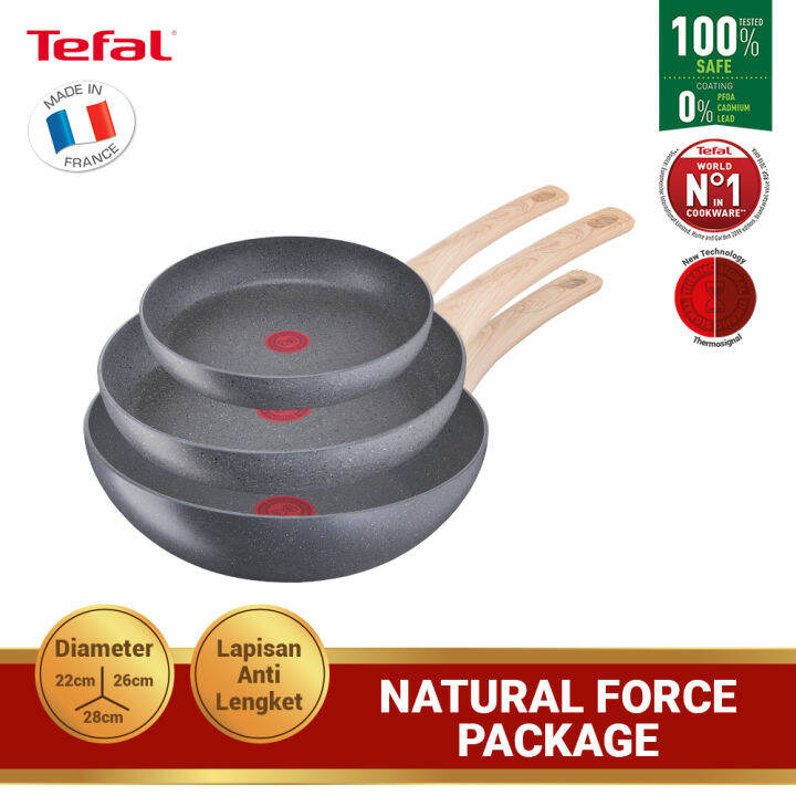 Tefal Natural Force Package Premium Cookware Wajan Panci Set