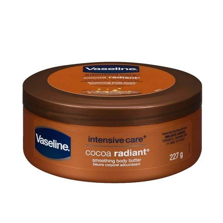 Vaseline Intensive Care Cocoa Radiant Smoothing Body Butter With Pure