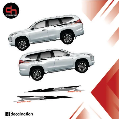 Mitsubishi Monterosport Weatherproof Car Decals Cut Out Vinyl Sticker