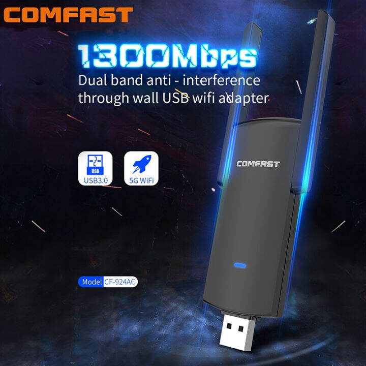 Comfast CF 924 AC USB3 0 Dual Band Wireless Network Card 1300M WiFi