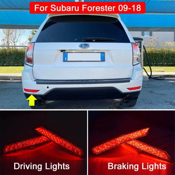 V Waterproof Led Rear Bumper Reflector Lamp Tail Brake Warning Light