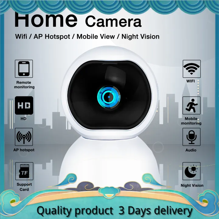 V Pro Cctv Camera Smart Hd P Night Vision Two Way Audio Home