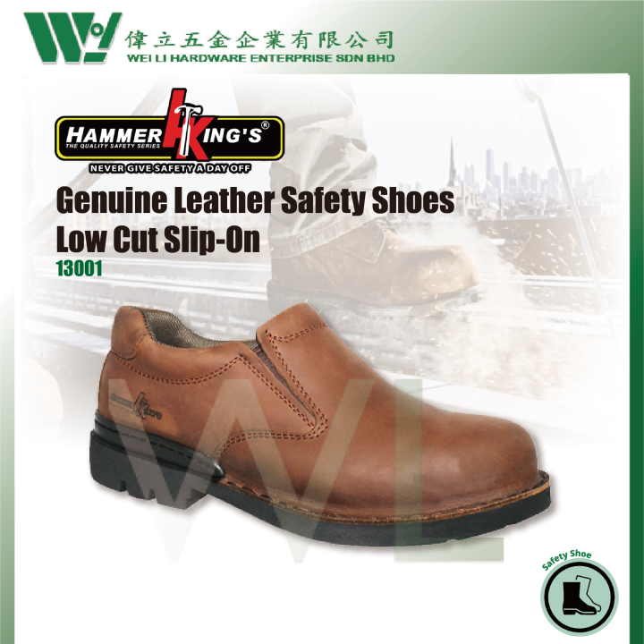 Hammer King Safety Shoes Genuine Leather Hammer King Safety