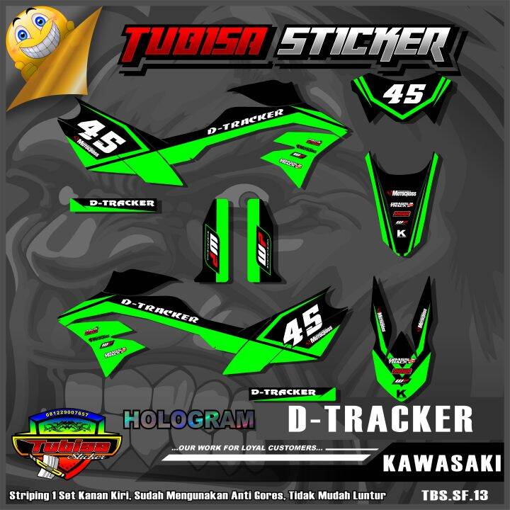 Sticker Striping Dtracker 150 Stiker Striping Variasi List Motor