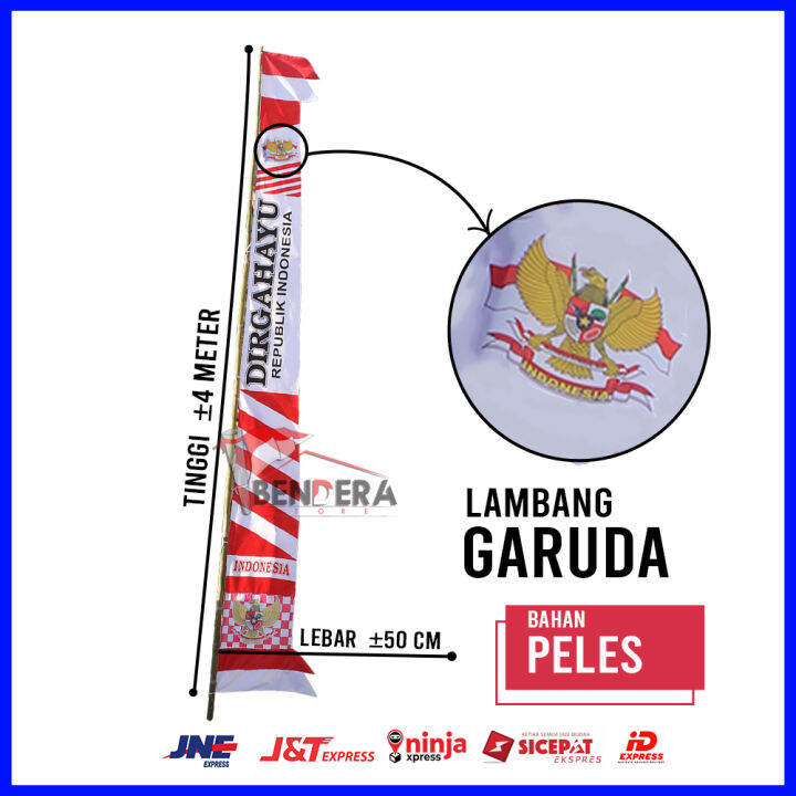 UMBUL UMBUL JUMBO GARUDA DIRGAHAYU 4 METER 20PCS Lazada Indonesia