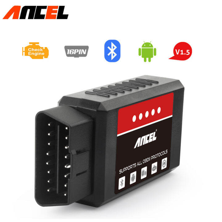 Ancel Elm Car Obd Scanner Via Bluetooth Voltage Meter Fuel