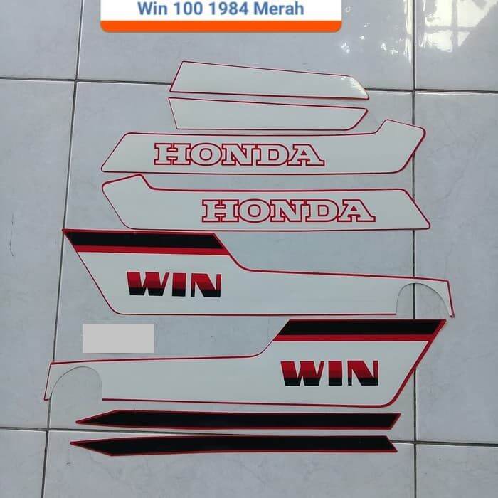 Sticker Striping Lis Motor Honda Win Merah Lazada Indonesia