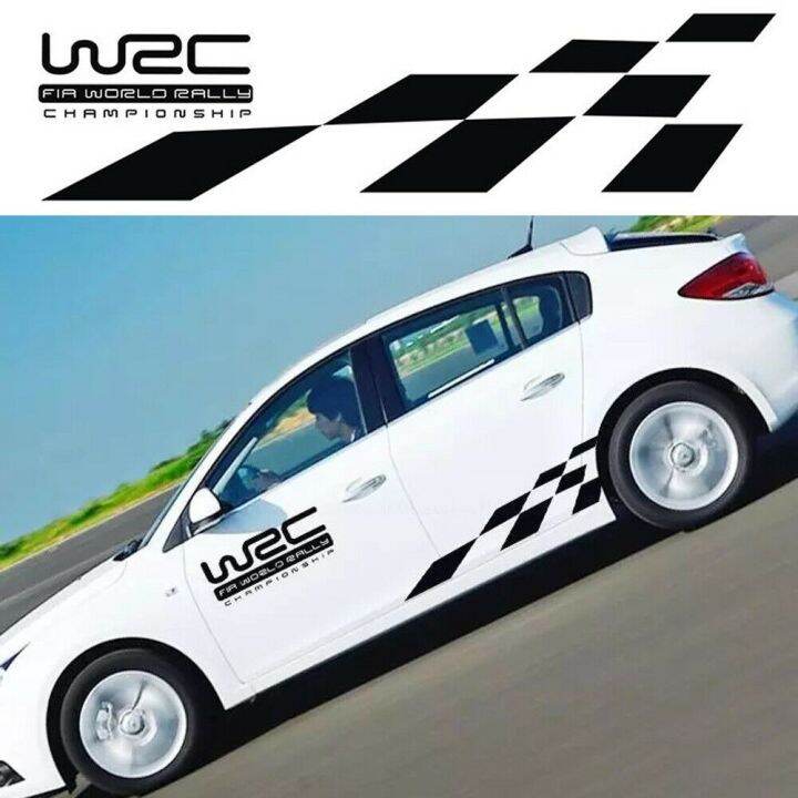 STIKER BRIO STICKER MOBIL HONDA BRIO WRC WORLD RACING CHAMPIONSHIP SIDE