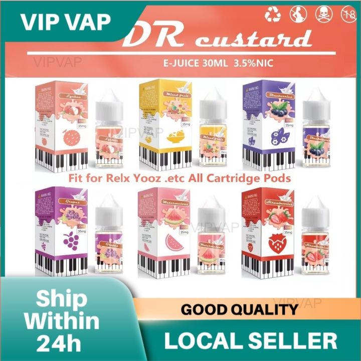 Dr Custard Vape Juice Relx Juice Yooz Juice Ml Mg Salt Nic Juice