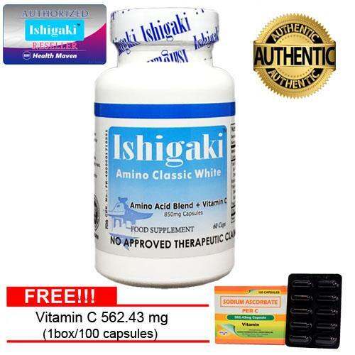 Ishigaki Amino Classic White 60 Capsules Glutathione Amino Acid Blend