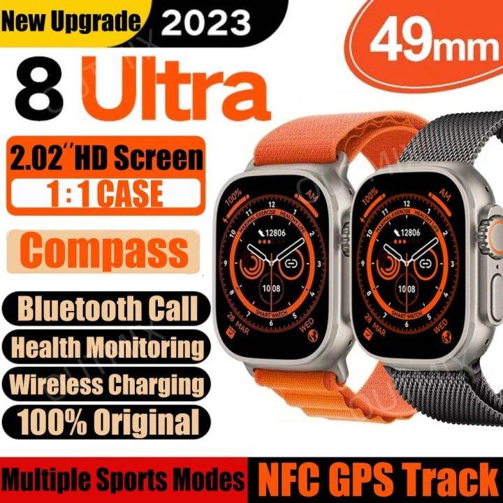 49mm Smart Watch Ultra 8 NFC Door Access Unlock Smartwatch Series8 GPS