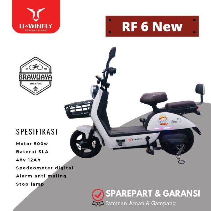 Sepeda Listrik Elektrik E Bike Uwinfly U Winfly Redfish Redfish Rf6 Rf