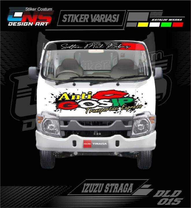 Stiker Depan Isuzu Traga Stiker Print Stiker Cutting Stiker Depan Mobil