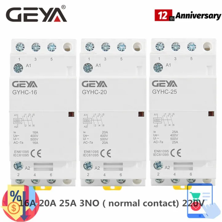 Geya Phase Modular Contactor A A A Normal Contact V Din