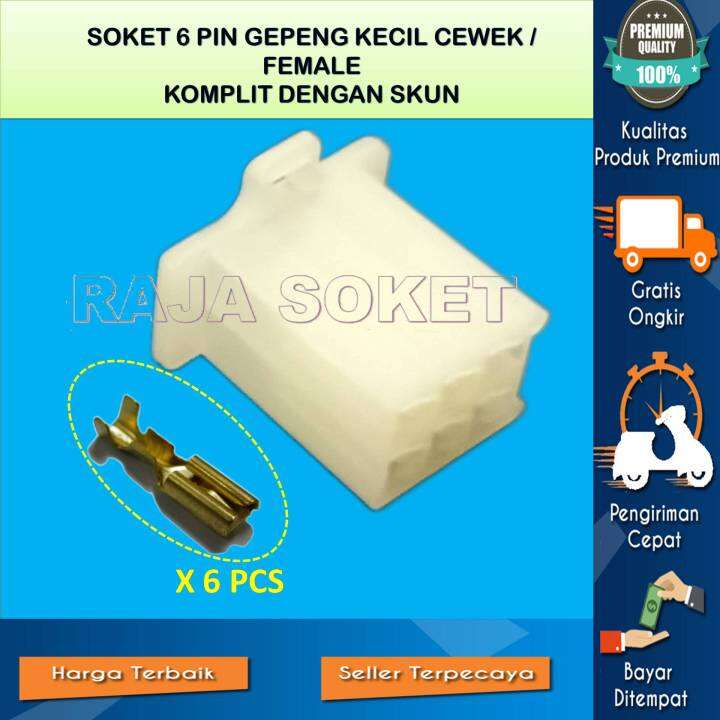 Isi Set Soket Socket Connector Konektor Motor Kabel Pin Kecil